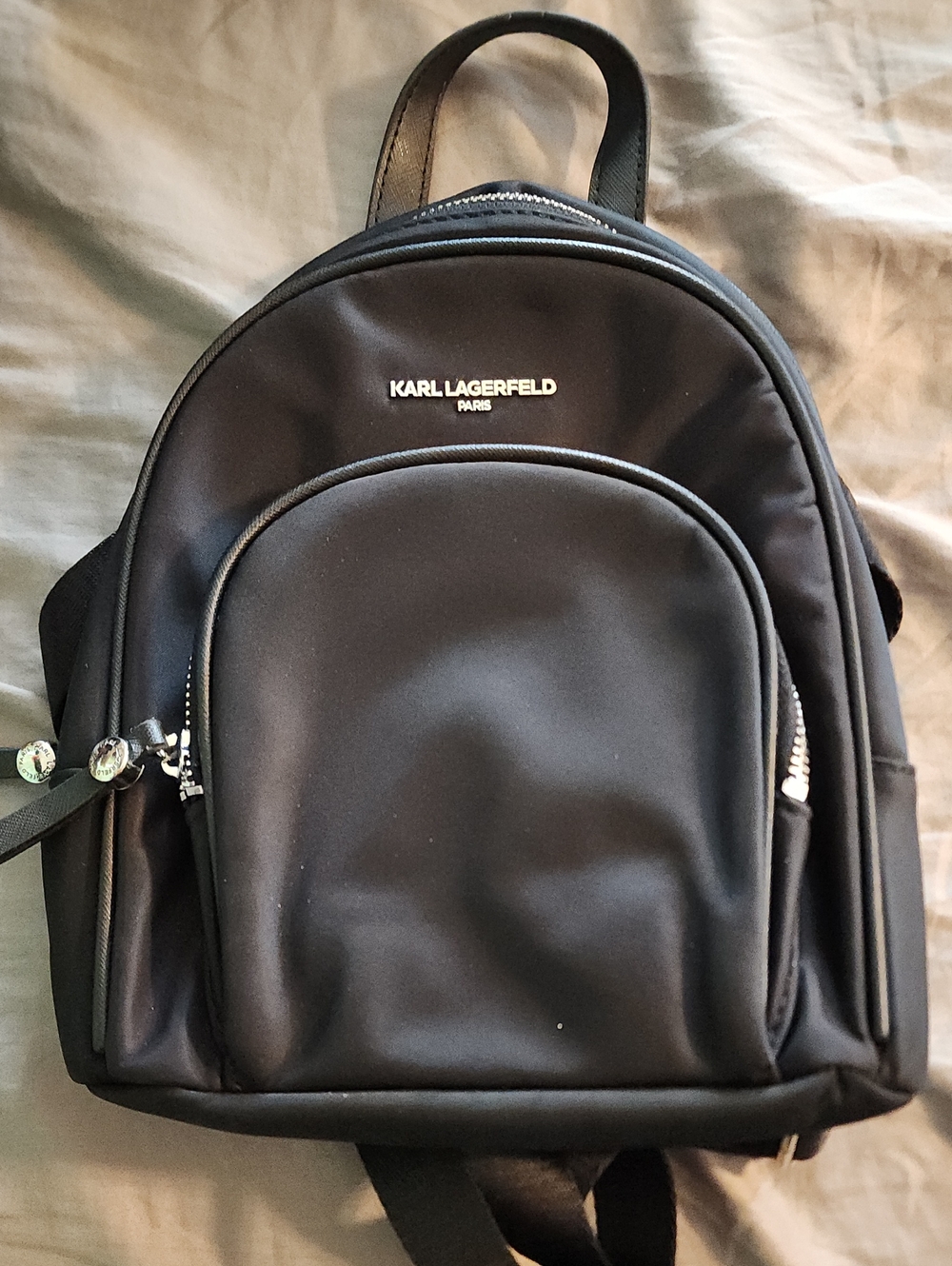 Karl Lagerfeld Black Mini Backpack